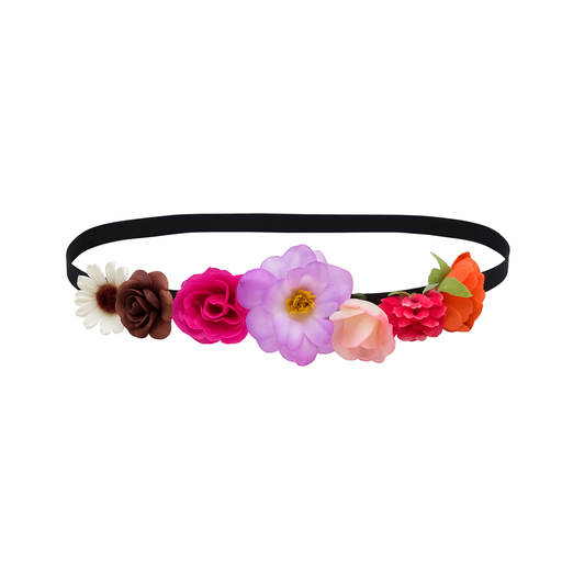 [26321] VINCHA ELASTICA CON FLORES