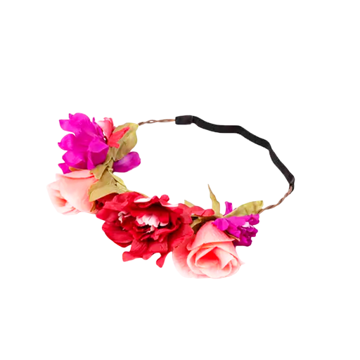 [26321] VINCHA ELASTICA CON FLORES
